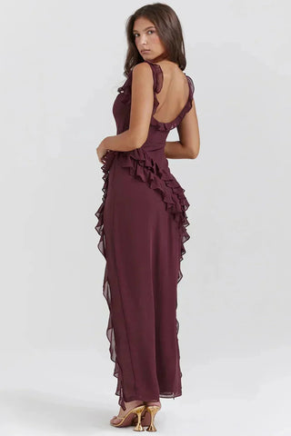 Vestido Chic con Aberturas Laterales