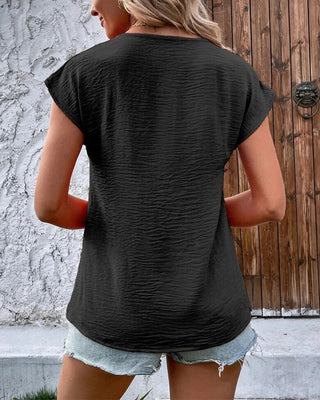 Camiseta de manga corta con escote en V