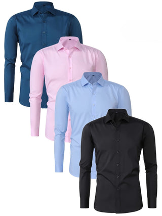 Elegante Camicia a Maniche Lunghe con Bottoni