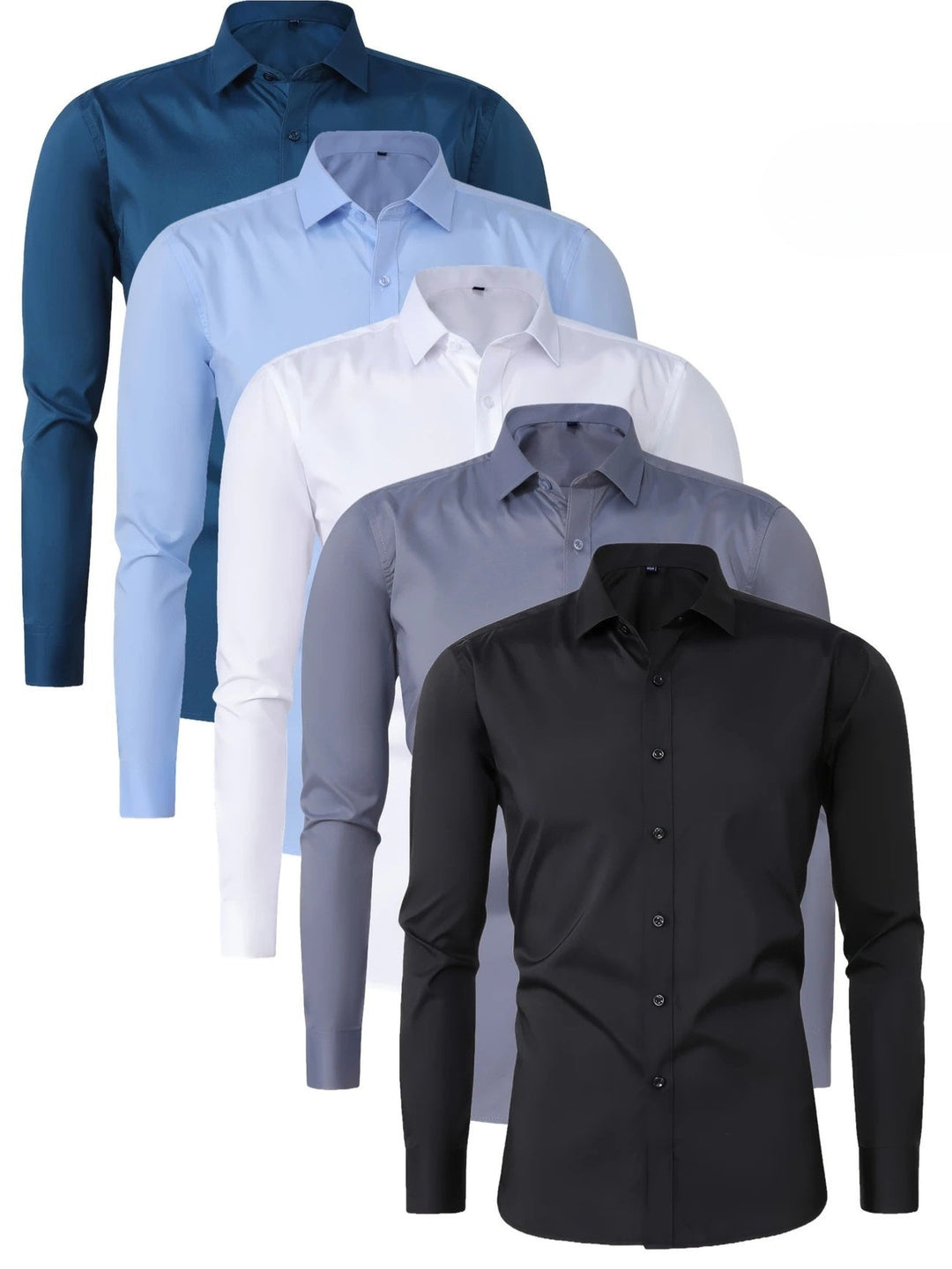 Elegante Camicia a Maniche Lunghe con Bottoni