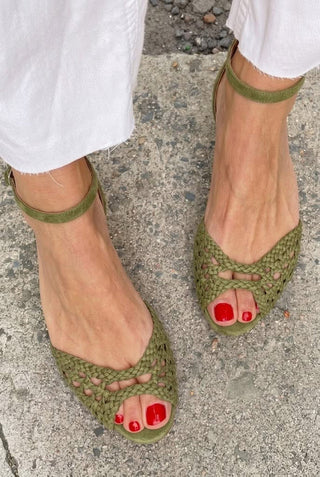 Isadora | Sandalias Trenzadas Doradas
