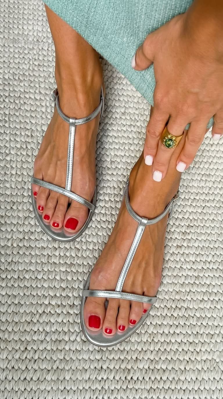 Bianca | Sandalias de Verano en Dorado