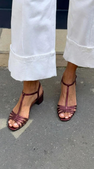 Allegra | Sandalias Doradas Elegantes