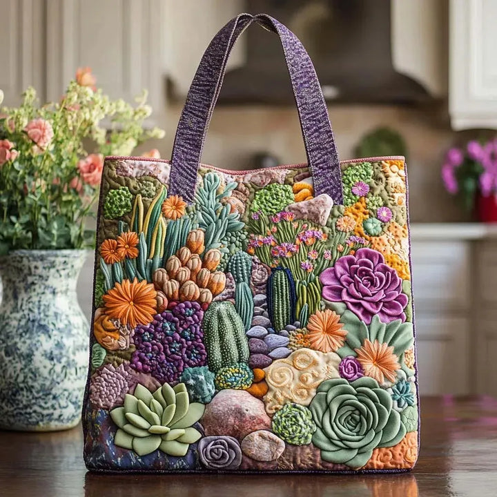 Artesanal Tote Bag - Jardín de Suculentas