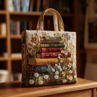 Bolsa Artesanal Acolchada con Diseño Floral