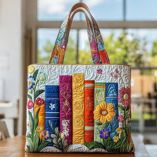 Artesanal Floral Library Bag