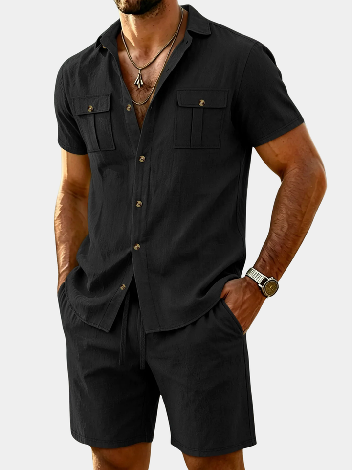 Conjunto de lino masculino completo