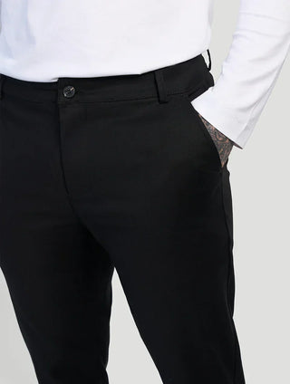 Astino Pantalones rectos - Negro