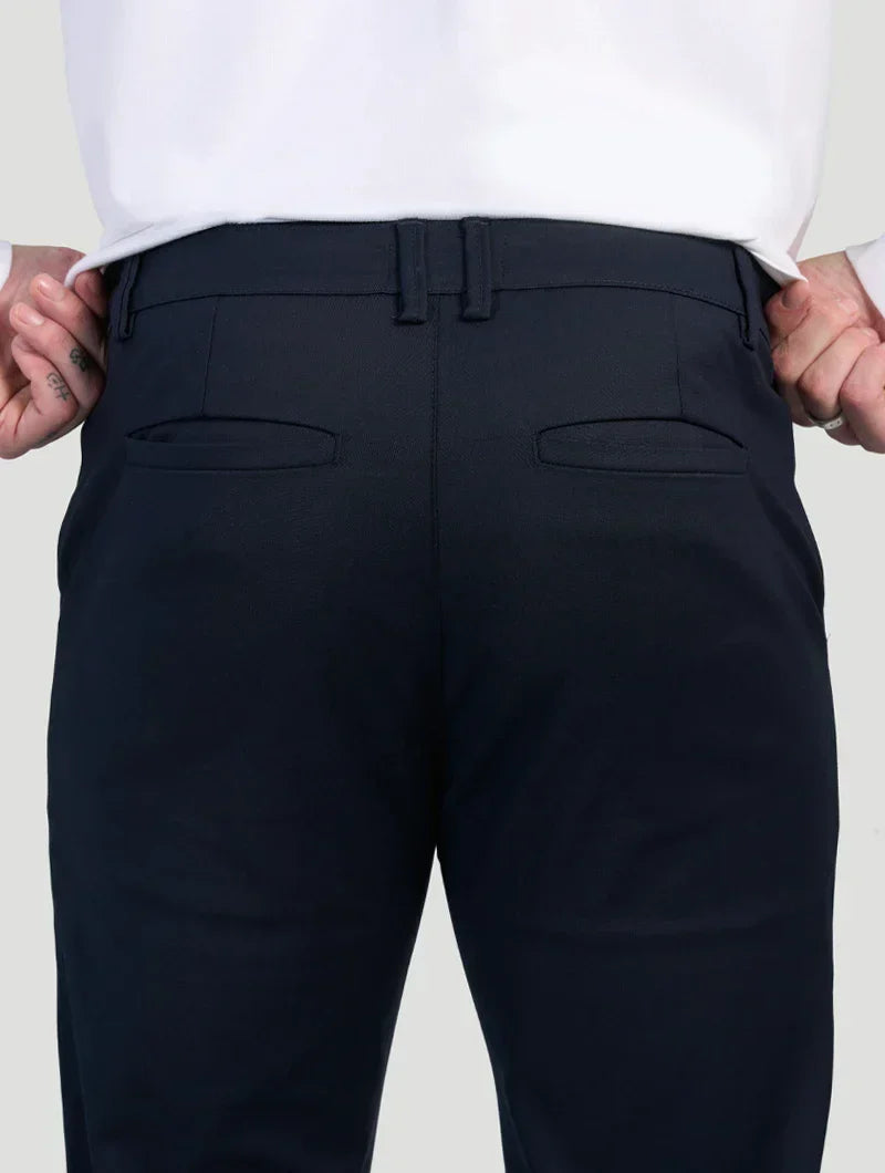 Astino Pantalones rectos - Azul Oscuro