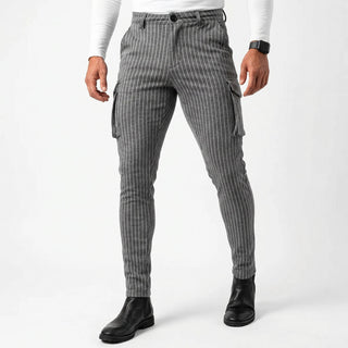 Vittorio Pantalones Slim Fit - Gris