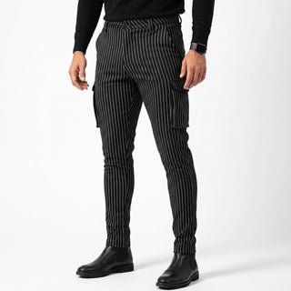 Vittorio Pantalones Slim Fit - Negro