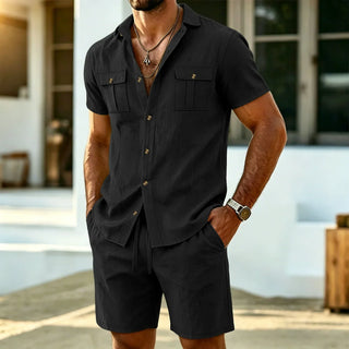 Conjunto de lino masculino completo