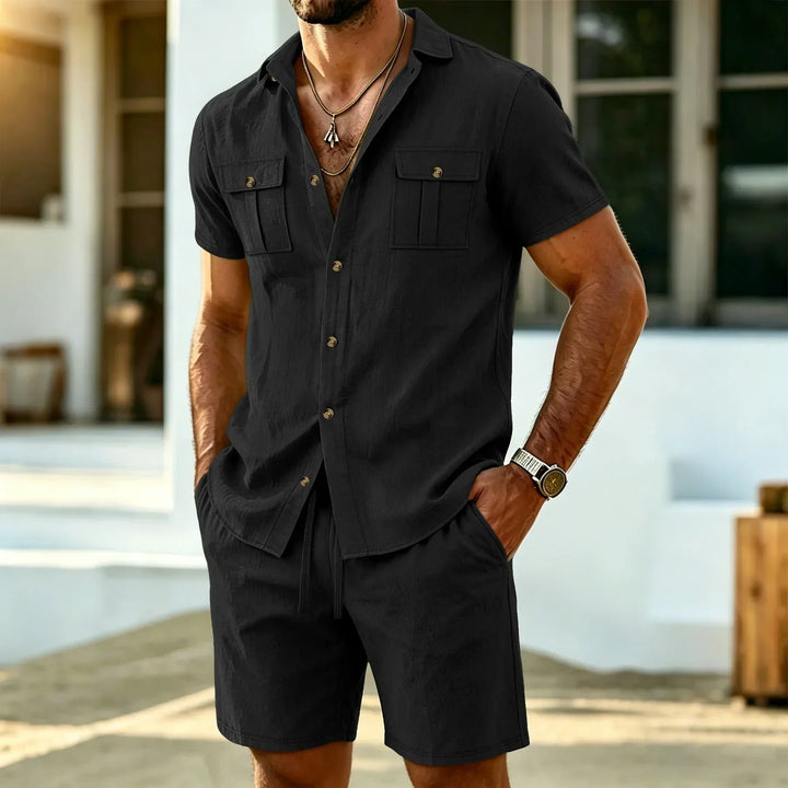 Conjunto de lino masculino completo