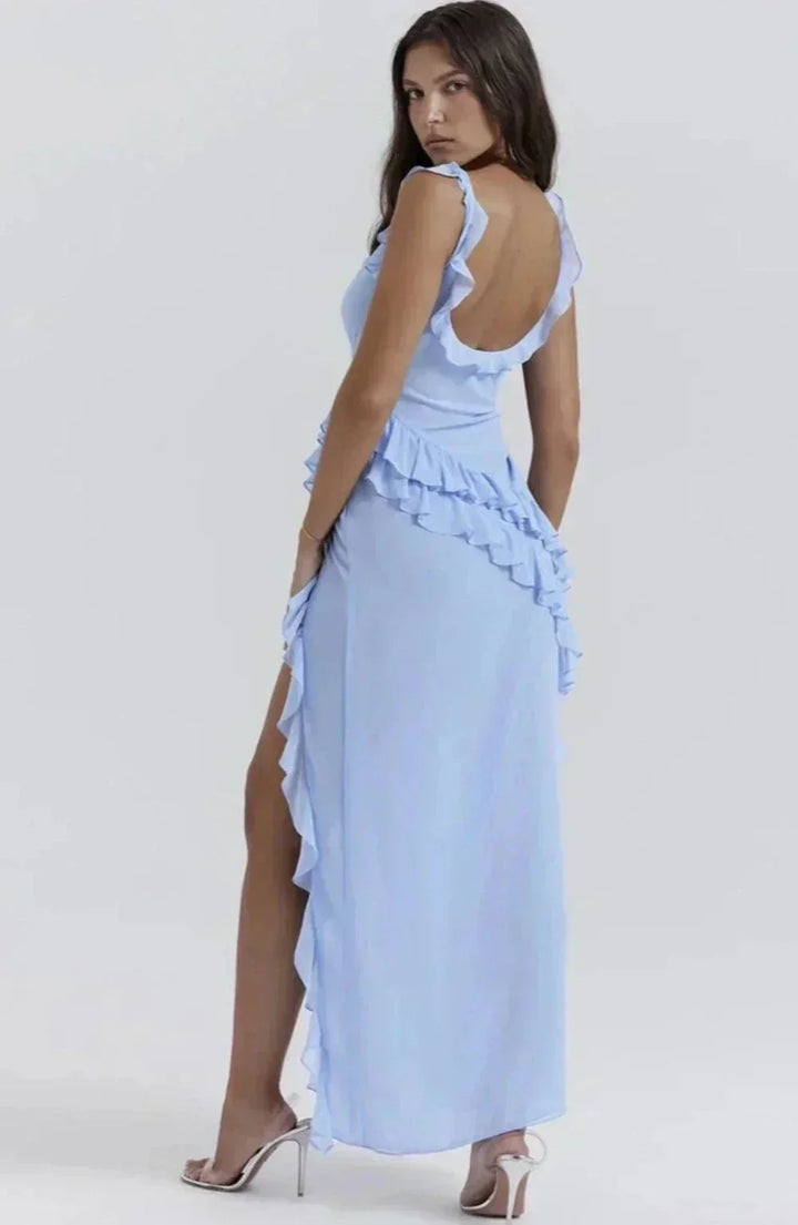 Vestido Chic con Aberturas Laterales