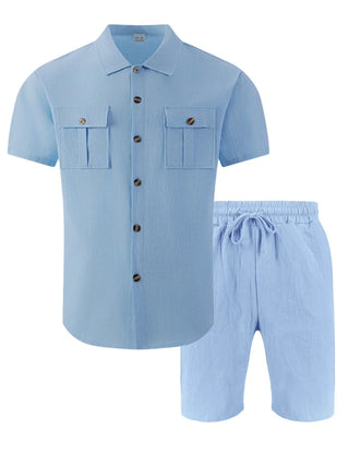 Conjunto de lino masculino completo
