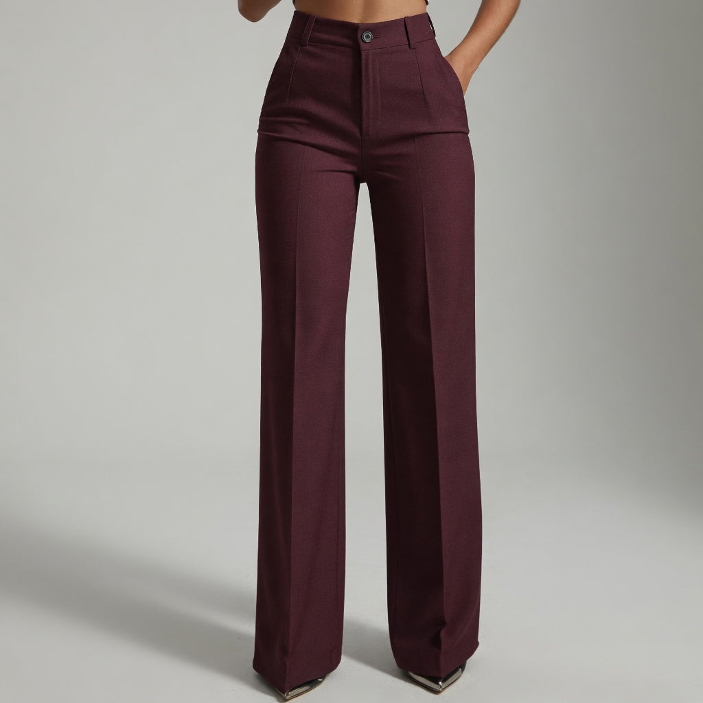 Emilia – Pantalón de talle alto elegante