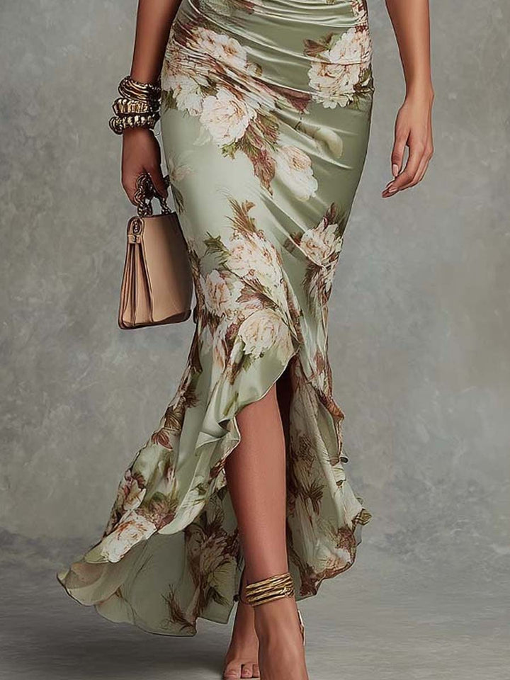 Anastasia | Vestido Largo con Estampado Floral