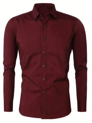 Elegante Camicia a Maniche Lunghe con Bottoni