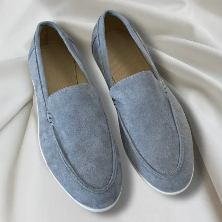 Enzo | Mocasines de ante con suela híbrida