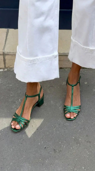 Allegra | Sandalias Doradas Elegantes