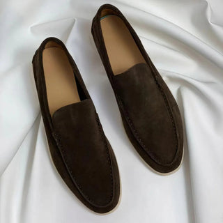 Enzo | Mocasines de ante con suela híbrida