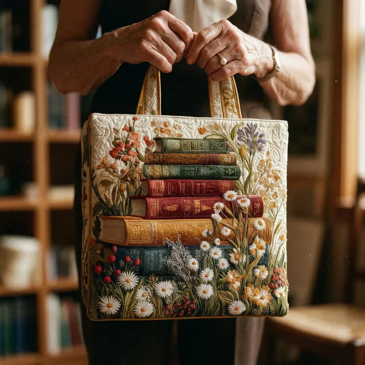 Bolsa Artesanal Acolchada con Diseño Floral