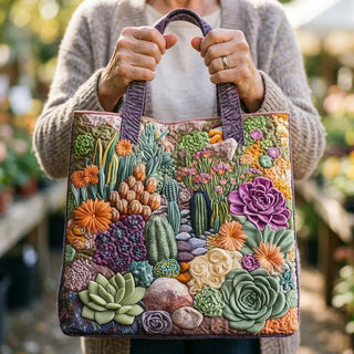 Artesanal Tote Bag - Jardín de Suculentas