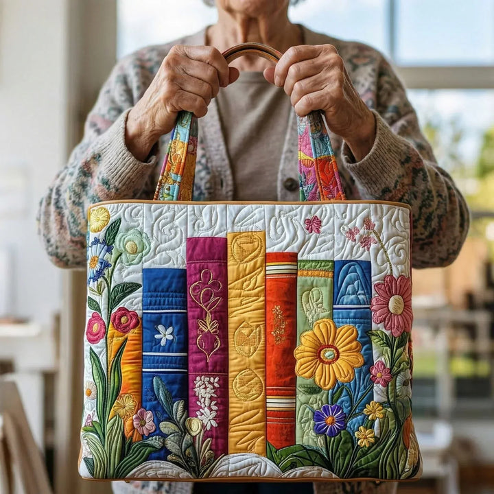 Artesanal Floral Library Bag