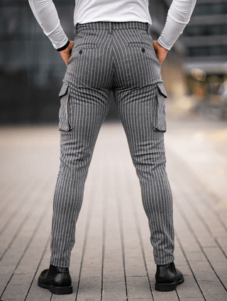 Vittorio Pantalones Slim Fit - Gris