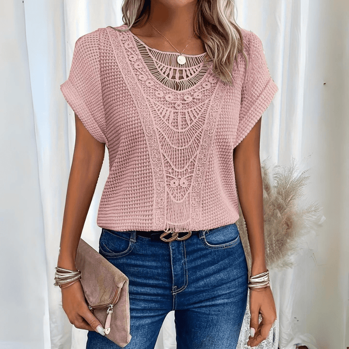 Clara – Blusa Bohemia de Crochet