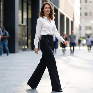 Emilia – Pantalón de talle alto elegante